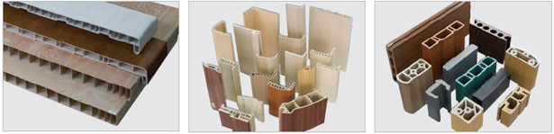 PVC wood plastic co-extrusion foamed profile production line